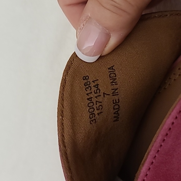 Pink Suede Flat Mules Size 9 - Picture 7 of 8